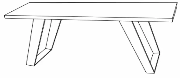 SIMPLi HOME AXCROL 13 N Rollins Natural Bench -