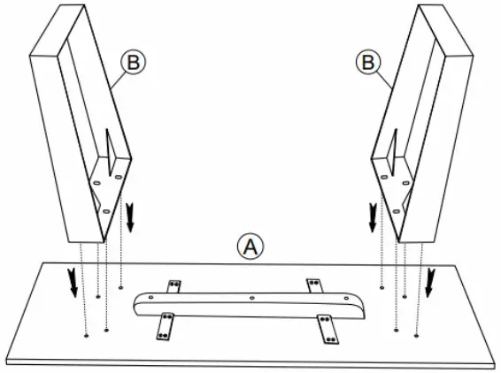 SIMPLi HOME AXCROL 13 N Rollins Natural Bench - KEY DIAGRAM
