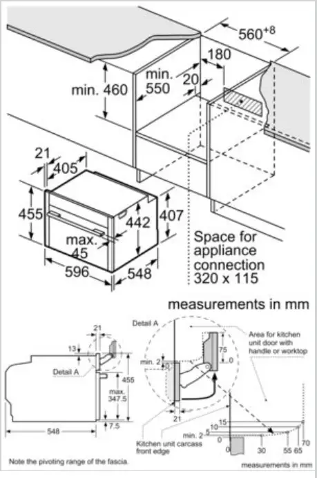 NEFF C17FS32H0B N 90 Built-In Compact Oven - 3
