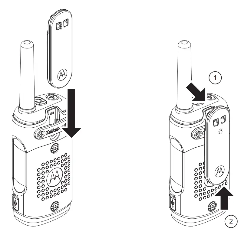 Inserting and Removing a Belt Clip