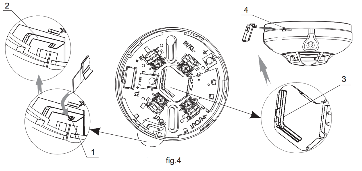 TERACOM TSS8030R Optical Smoke Detector - fig 3