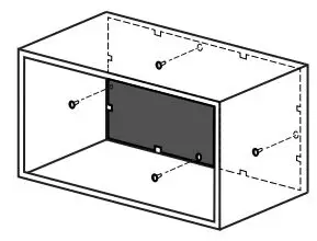 GE APPLIANCES RAB24 Standard Steel Wall Sleeve Instruction Manual - Insert the push pins into the 4 holes in the weather barrier
