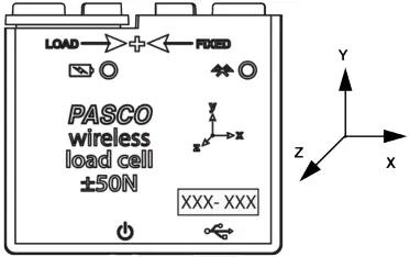 PASCO PS-3216 Wireless Load Cell and Accelerometer B5