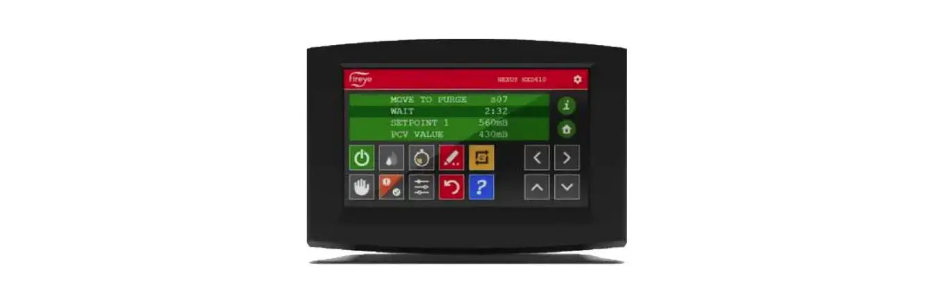 Fireye Nxd410ts Touchscreen Display User Manual