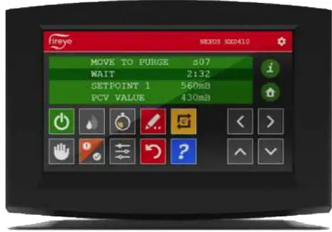 fireye NXD410TS Touchscreen Display-fig1