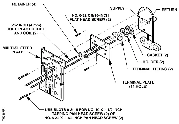 SIEMENS 194-3082 Retrostat Kits for D-N or H-C Thermostats - Reference 1