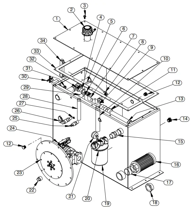 GORMAN-RUPP HSK4A-KDI1903TCR FT4 Hsk Series Pump Hydraulic Driven Sludge Pump - ILLUSTRATION 6