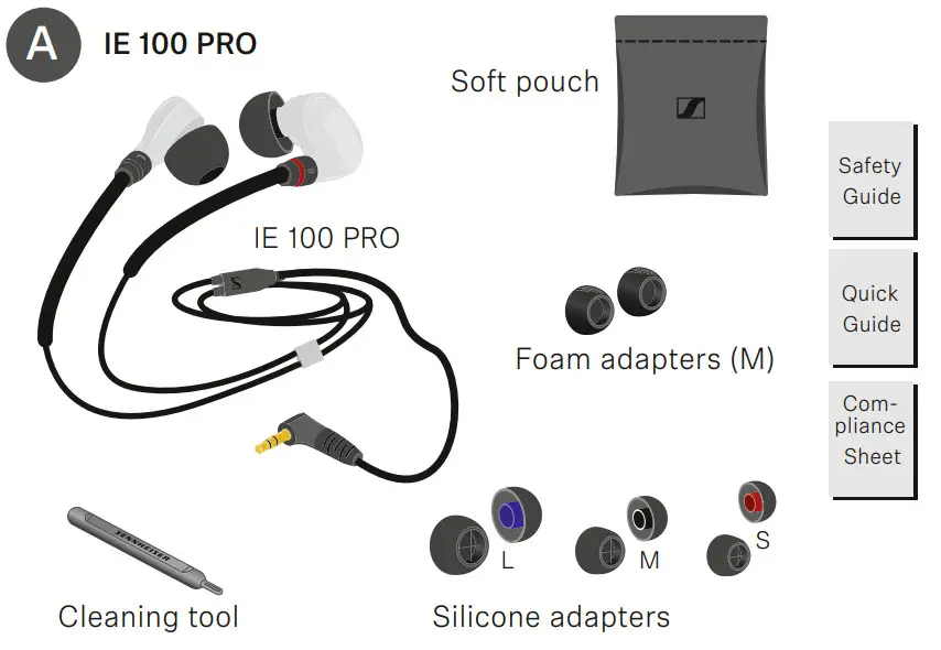 SENNHEISER SEBT1 IE 100 PRO Wireless In-Ear Headphones - figure 2