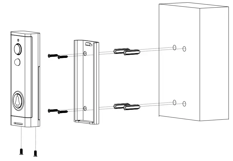 NGTECO NG-D100 Smart Video Doorbell - Diagram