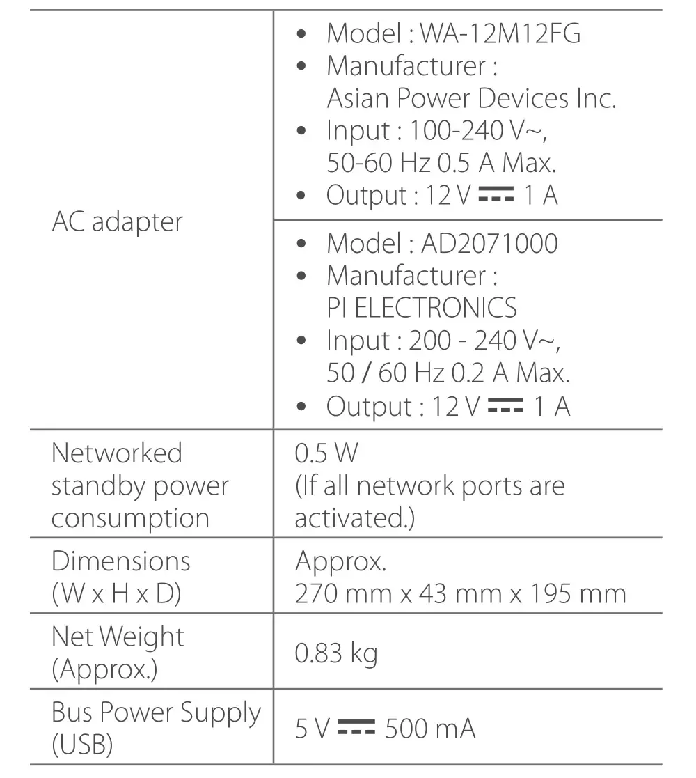 LG BP250 Blu-ray Disc DVD Player with Full HD Up Scaling and External HDD Playback - Specification