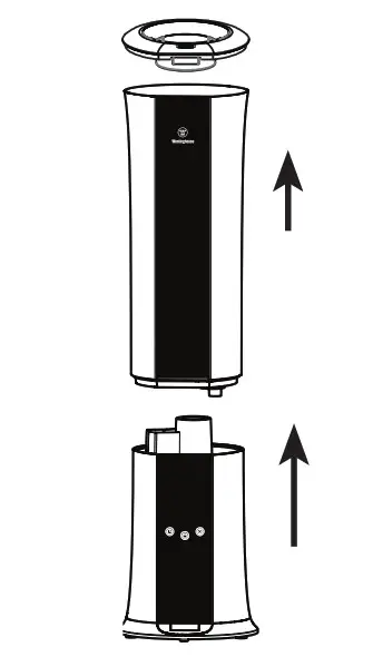 Westinghouse WSHUJ2158B Digital - Lift off the vapor