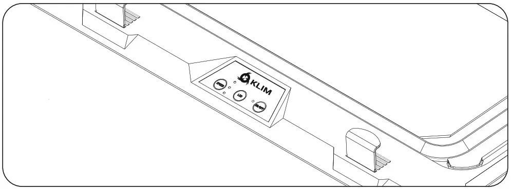 Klim K90 Mistral Laptop Cooling Pad - Controls