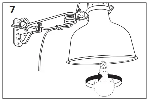 IKEA RANARP Wall Clamp Spotlight- 10
