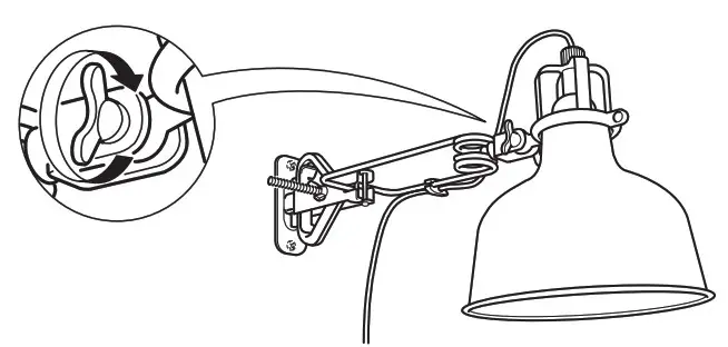 IKEA RANARP Wall Clamp Spotlight- 13