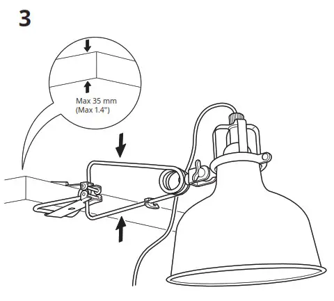 IKEA RANARP Wall Clamp Spotlight- 5