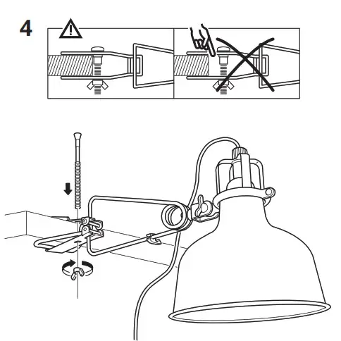 IKEA RANARP Wall Clamp Spotlight- 6