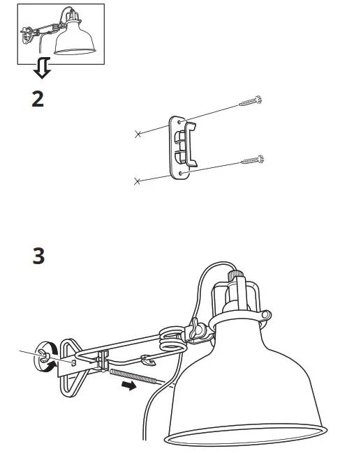 IKEA RANARP Wall Clamp Spotlight- 7