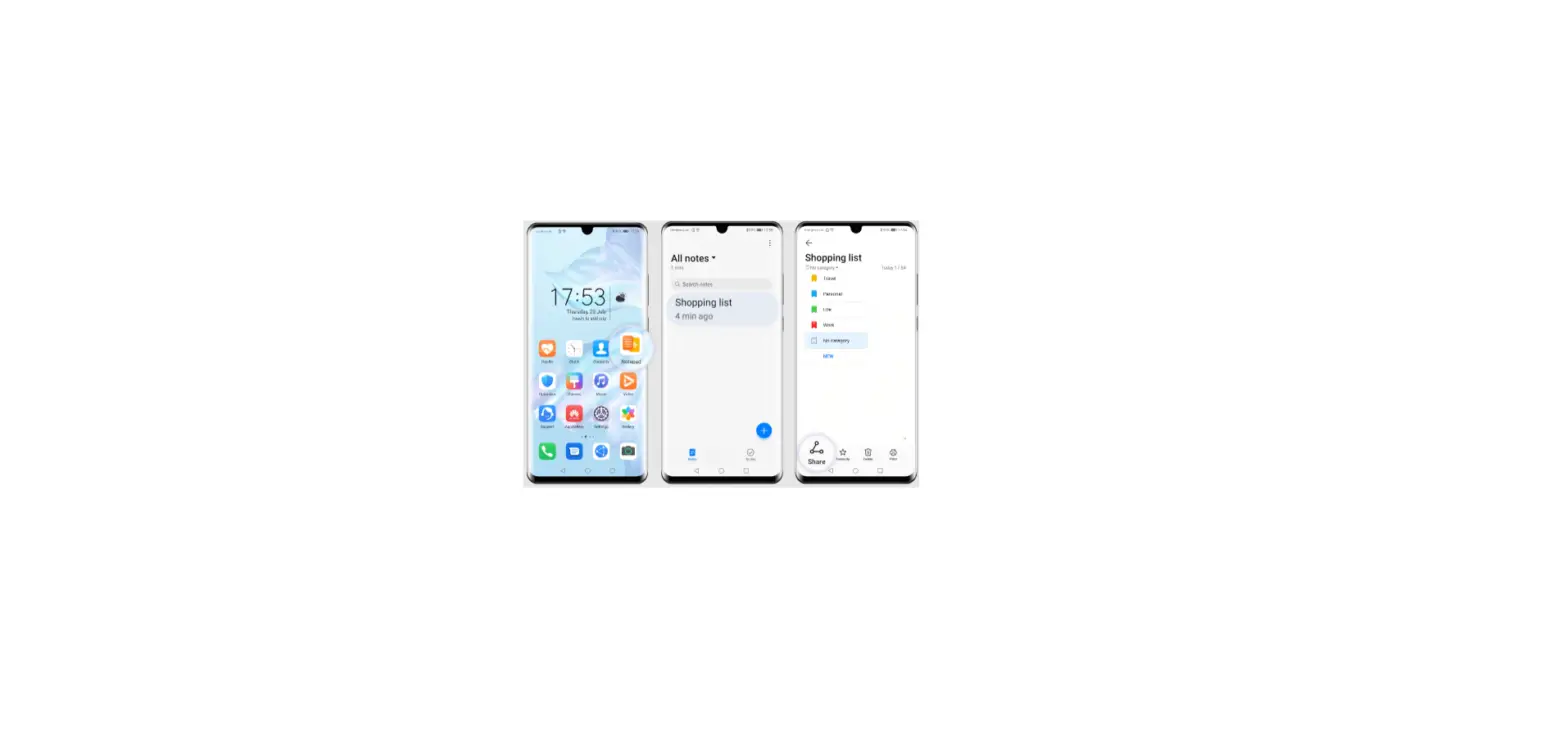 Managing Notes - Huawei Mate 10