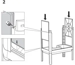 IKEA 005 134 39 LILLTJÄRN Sink Base Cabinet with 2 Doors - 2
