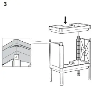 IKEA 005 134 39 LILLTJÄRN Sink Base Cabinet with 2 Doors - 3