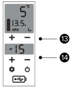 MAGIRA ARCTIC DF36 C Mobile Dual Zone Fridge - Set Temperature