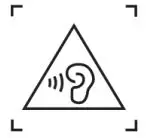 Hearing warning icon