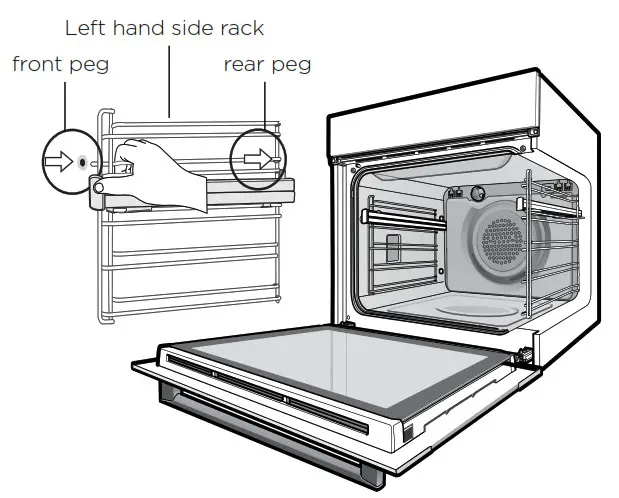 Westinghouse WVEP615, WVEP617 - Installing the oven accessories