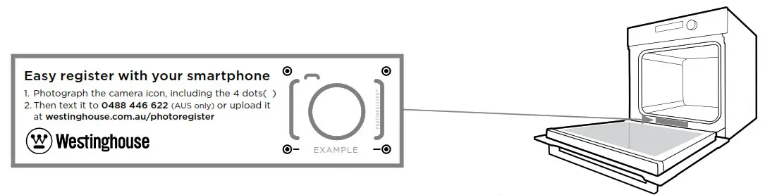 Westinghouse WVEP615, WVEP617 - Locate the label on the inside of your product door