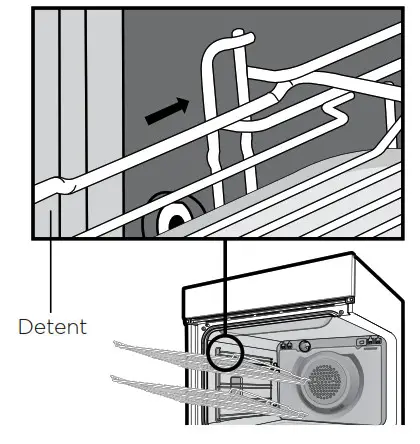 Westinghouse WVEP615, WVEP617 - To fit a shelf or tray to side racks