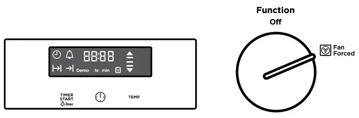 Westinghouse WVEP615, WVEP617 - Using the temperature selector
