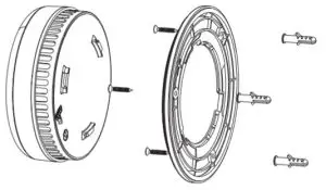 X-SENSE SD07 Photoelectric Smoke Alarm with Escape Light - mounting steps