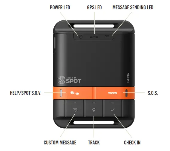 SPOT Gen4 GPS locator - FUNCTIONS