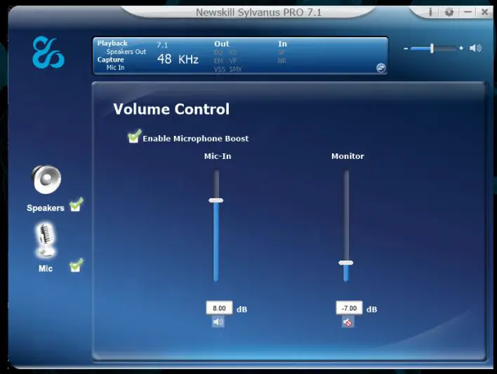 NEWSKILL Sylvanus Pro Professional E-Sports Gaming Headset User Guide - Volume control