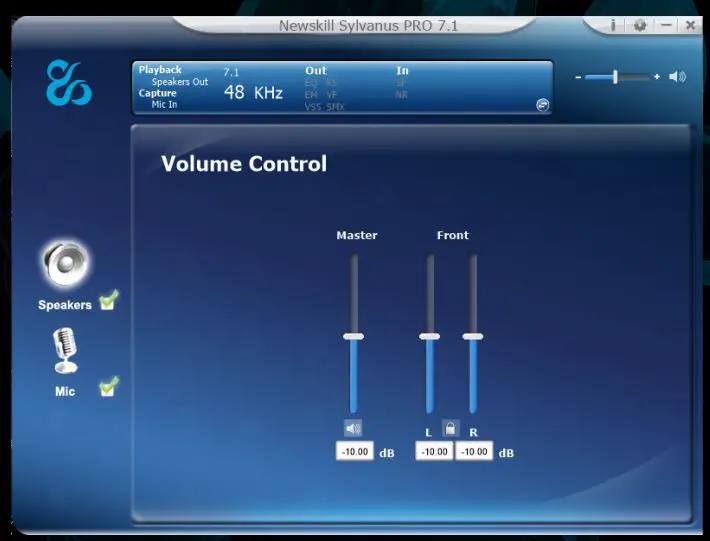 NEWSKILL Sylvanus Pro Professional E-Sports Gaming Headset User Guide - Volume control