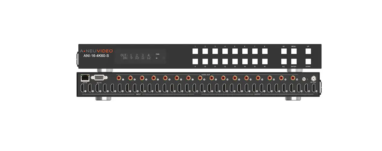 A-neuvideo Ani-16-4k60-s 16x16 Uhd 4k60 Hdr Hdmi Matrix Switcher Instruction Manual A-neuvideo Ani-16-4k60-s 16x16 Uhd 4k60 Hdr Hdmi Matrix Switcher Instruction Manual