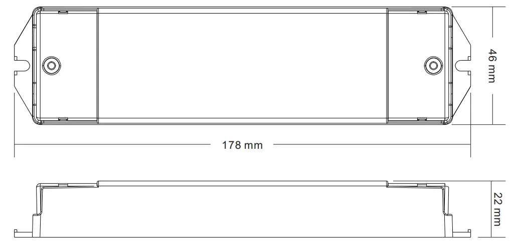 Anwsti 70040002 Universal Series Dali Dimmer - Dimension