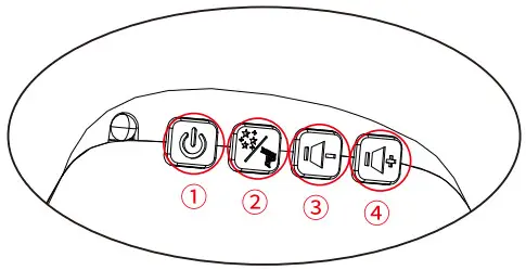 Aurora HJ XKD09 Star Projector - Button