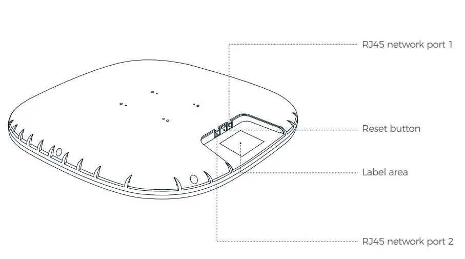 blueiot BA3000-t High Precision Indoor Bluetooth Location Anchor User Manual - Anchor Back Panel