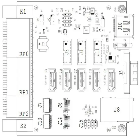 ALPHA DATA ADM-VPX3-9Z5-RTM Rear Transition Module - Drawing