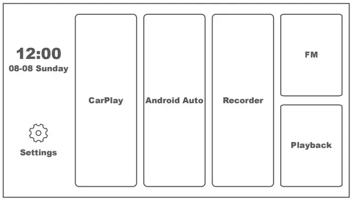 Spedal SCL588 Car DVR Radar Detector for Cars with Dashcam and GPS 3 in 1 Combined - Main Interface