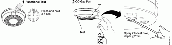 resideo 5800COV Carbon Monoxide Detector - MOUNTING 1