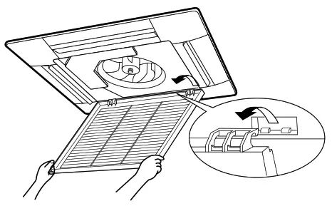 DAIKIN FFQ25BV1B Split System Air Conditioner - suction grille