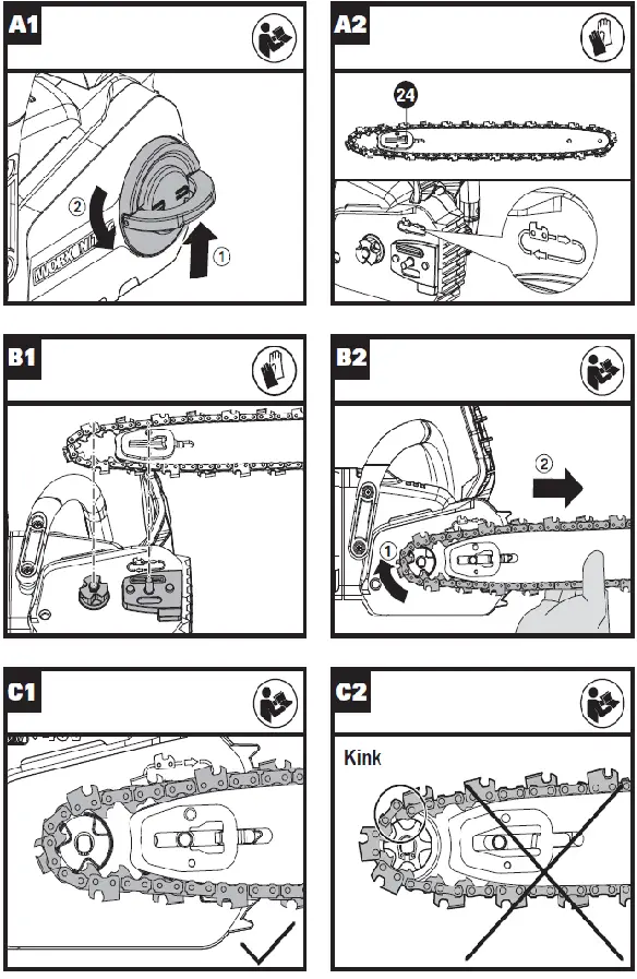 WORX WG385E 40cm Brushless Chainsaw 02