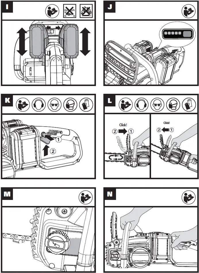 WORX WG385E 40cm Brushless Chainsaw 04