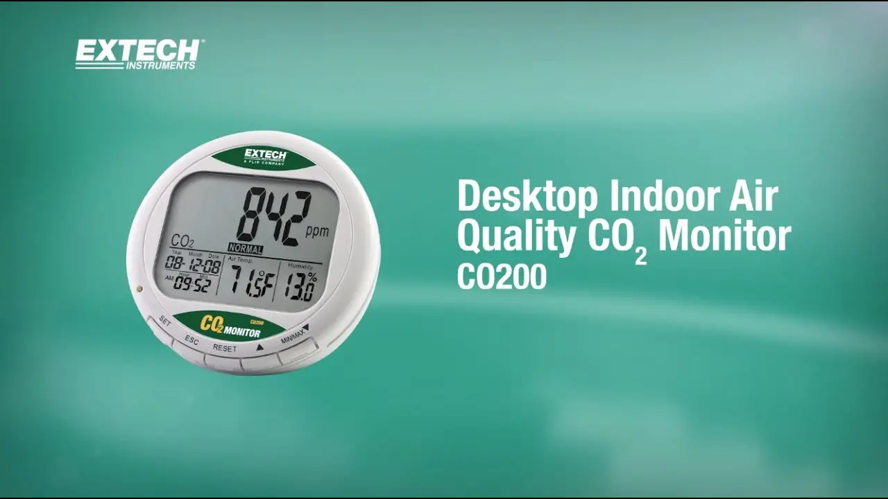 Extech Desktop Indoor Air Quality Monitor User Manual