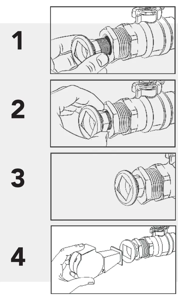 FLAME BOSS 500 WiFi Smoker Controller Instruction Manual - PIPE THREAD UNIVERSAL - BLOWER INSTALLATION