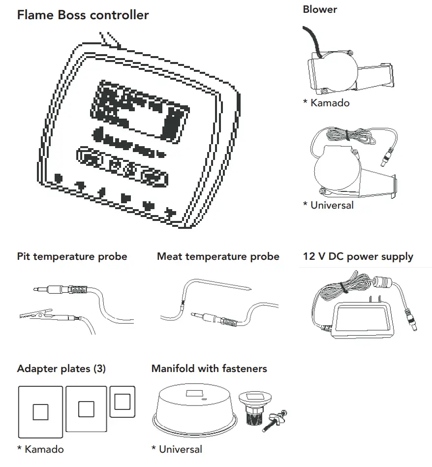 FLAME BOSS 500 WiFi Smoker Controller Instruction Manual - WHAT’S INCLUDED
