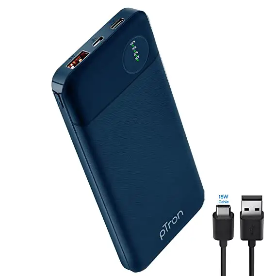 pTron-Dynamo-Lite-10000 mAh-Lithium-Polymer-Power-Bank-with-10-Watt-Fast-Charging