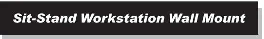 Sit-Stand Workstation Wall Mount 00