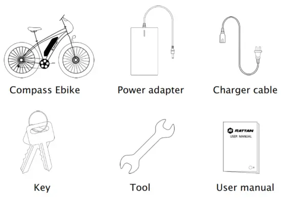 RATTAN Compass Electric Mountain Bike - MAINPART